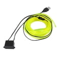 thumbnail image 1 of 5 Metros/16pies Coche Interior USB EL Cable Fluorescente Verde Fría Luz, 1 of 1