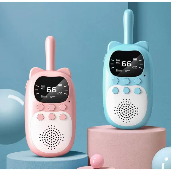 Eclytyku Kids' Multifunction Walkie-Talkie – 3KM Range, Waterproof, Built-In Light & 1000mAh Battery