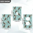 thumbnail image 7 of Yayeee Duplex Wall Plate 1-Gang 4.5"x2.7" Home Receptacle Light Switch Decorative Outlet Cover, Swimming Otters Pattern, 7 of 7