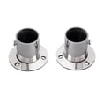 thumbnail image 3 of 2 Pcs Support de Tringle de Garde-Robe en Acier 19-32mm Bride Support de Poteau de Rail Décoration, 3 of 4