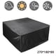 thumbnail image 1 of Cubierta para muebles de patio al aire libre, cubierta rectangular para juego de mesa de patio, resistente al agua, al polvo, a la nieve, al viento y a los rayos UV 210D,0126, 1 of 8