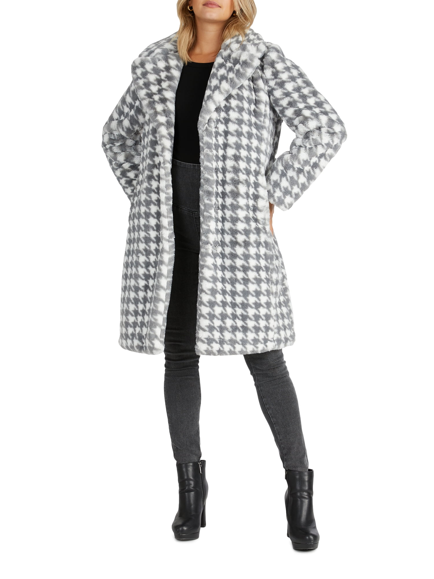 NVLT Women's Faux Fur Coat