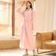thumbnail image 5 of Ropa de dormir de franela agrandada para mujeres invierno hombres coral polar pareja bata de baño otoño e invierno estilo largo grueso, 5 of 5