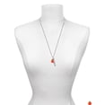 thumbnail image 3 of Delight Jewelry Resin Funny Ahh! Pumpkin Silvertone Always My Sister Bar Charm Necklace, 23", 3 of 4