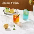 thumbnail image 4 of Hobnail Drinking Glasses Set of 12, Vintage Drinking Glasses,12 oz Highball Glasses & 10 oz Cocktail Glasses Set, Durable Glass Cups with Smooth Interior - Dishwasher-Safe ,Home, Parties & Daily Use, 4 of 7