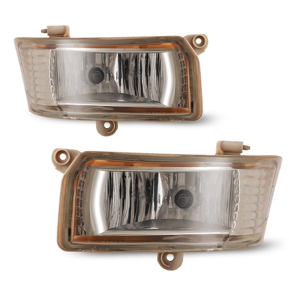 Fog Lights Compatible With 2005-2006 Toyota Camry | Polycarbonate Resin Clear Foglight Foglamp Lamps Clear-Driver Side Only