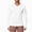 White, variant on Rvwovn Men's Long Sleeve V-Neck Shirt Stretch Thumb Cuffs Athletic Base Layer Top Workout Daily Wear