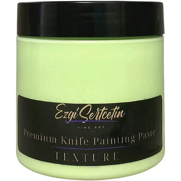 Premium Palette Knife Painting Paste|Texture Paste|Authentic Bright Colors|Ready to Use|Easy to Apply| 6oz (Pastel Neon Green)