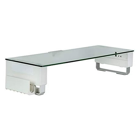 Mount-It! - Monitor Stand with USB - White