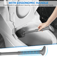 thumbnail image 3 of SUGARDAY Toilet Brush and Plunger Set with Caddy for Bathroom, Toilet Bowl Brush and Holder Plunger Combo, White, 3 of 7