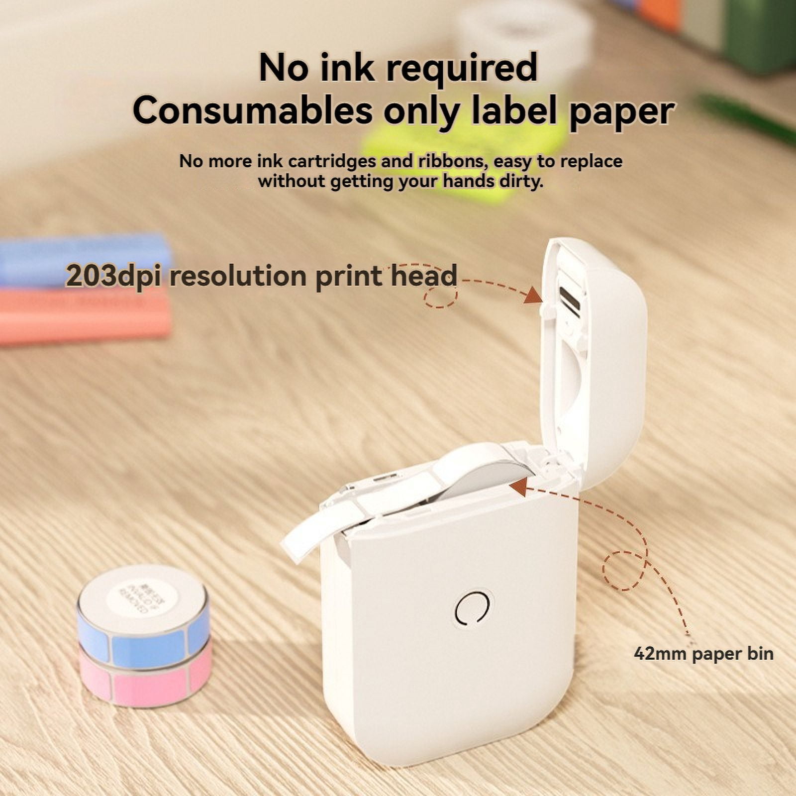 D11 Pro Portable Bluetooth Mini Thermal Label Printer Mobile Phone APP Control Sticker Printer Adhesive Label Pocket Labeller