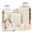 B-White Tan, variant on 13 Piece Luggage Sets,32/28/24/20 inch ABS Carry-on and Checked Suitcase Large Travel Suitcase Set with 7 Organizer Bags and Expandable Duffel Bag,White Tan