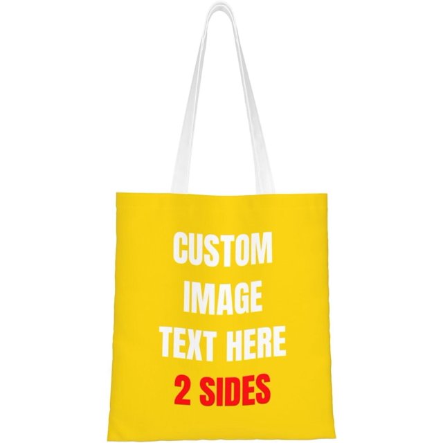 Custom Tote Bag Bags With Logo Personalized Custom Bags Shopping Bags Reusable Grocery Bags Bulk - Add Your Text Image
