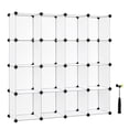 thumbnail image 1 of Organizador de almacenamiento de cubos SONGMICS, blanco, 16 cubos de plástico, 1 of 9