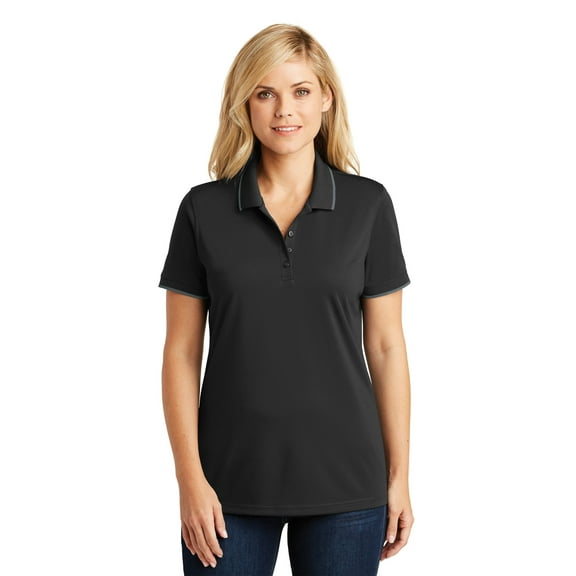 Port Authority Ladies Dry Zone Uv Micro-Mesh Tipped Polo