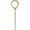 thumbnail image 2 of 14K Yellow Gold Polished Letter T Initial Pendant - Jbsp, 2 of 5