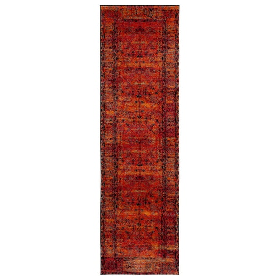 SAFAVIEH Vintage Hamadan Jessamine Oriental Runner Rug, Orange, 2'3" x 16'
