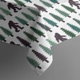 thumbnail image 3 of Green Bigfoot and Tree Pattern Rectangle Tablecloth 60"x84",Waterproof Polyester Rectangle Table Cloth, Wipeable Spillproof Polyester Tablecloth for Dining, Camping, Indoor and Outdoor, 3 of 5