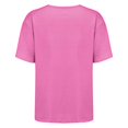 thumbnail image 4 of Yubnlvae 2025 Pointelle Knit Short Sleeve Top - Business Casual Summer Sweater (Breathable Open-Weave | Office-to-Weekend Wear) (Hot Pink | L), 4 of 8