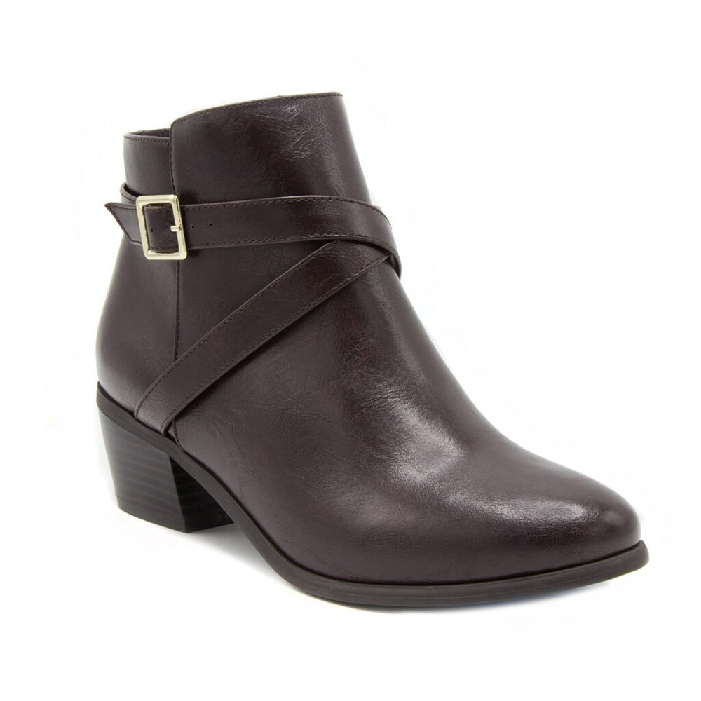 London Fog - London Fog Halifax Women's Ankle Boots Brown - Walmart.com - Walmart.com