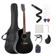 thumbnail image 1 of VEVOR 41 in Cutway Acoustic Guitar Beginner Bundle with Gig Bag for Adult Solo Black, 1 of 9