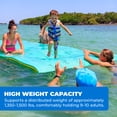 thumbnail image 5 of Aqua Lily Pad Original Floating Water Mat Island Float, 20 Ft, Green/Yellow, 5 of 11