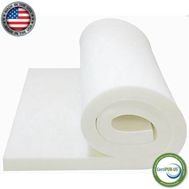 Ritchie Foam Upholstery Foam Cushion 1"x 24” x 80" 36 ILD High Density Semi Firm Seat Cushion