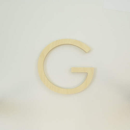Package of 1, 18 Inch X 1" Baltic Birch "G" Wood Letters In The Century Gothic Font | Thick | Upper Case For Art & Craft Project, Made in USA