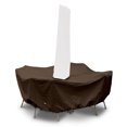 thumbnail image 1 of Weathermax Ensemble de Table Ronde 48 Pouces avec Trou pour Parasol Chocolat, Diamètre 82 Pouces x 28 Pouces H, 1 of 2