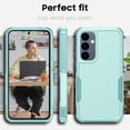 thumbnail image 2 of for Samsung Galaxy A35/A55 5G Case, [Shockproof] Military Grade Proof Protection [Dropproof] Rugged Protective Heavy Duty Phone Case Cover for Samsung Galaxy A35/A55 5G (Mint), 2 of 14