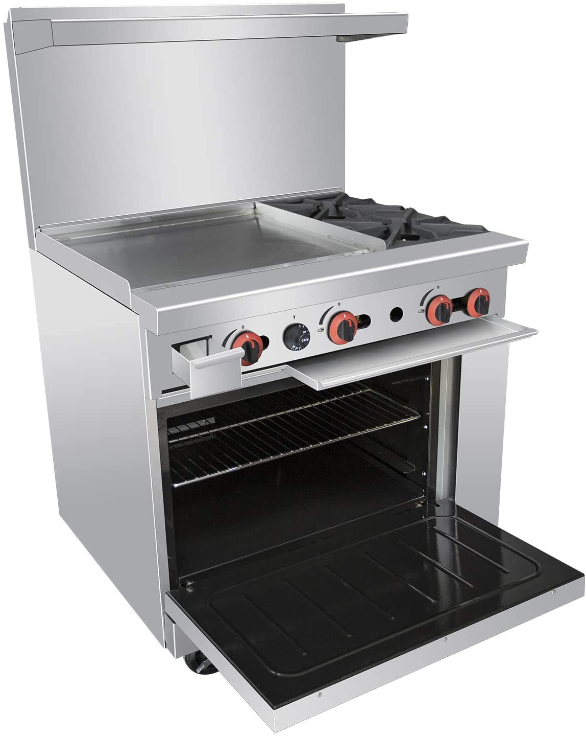 2 burner cooktop griddle