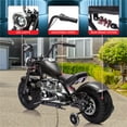 thumbnail image 2 of Kids Electric Dirt Bike 36V Ride On Motorcycle for Teens, 350W Brushless Motor, 16.5 MPH, LED Headlights, Music, Spring Suspension, Training Wheels Included, Black, 2 of 7