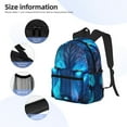thumbnail image 5 of Wukai Futuristic Blue Light Wolf Versatile Backpack:Spacious,Organized,Comfortable,Ideal for Travel and Everyday Use with Multiple Pockets and Padded Straps, 5 of 8