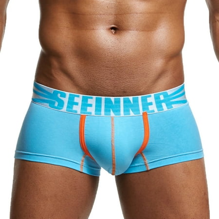 

Mishuowoti Mens Sexy Underwear Shorts Men Boxers Underpants Soft Briefs LB/L