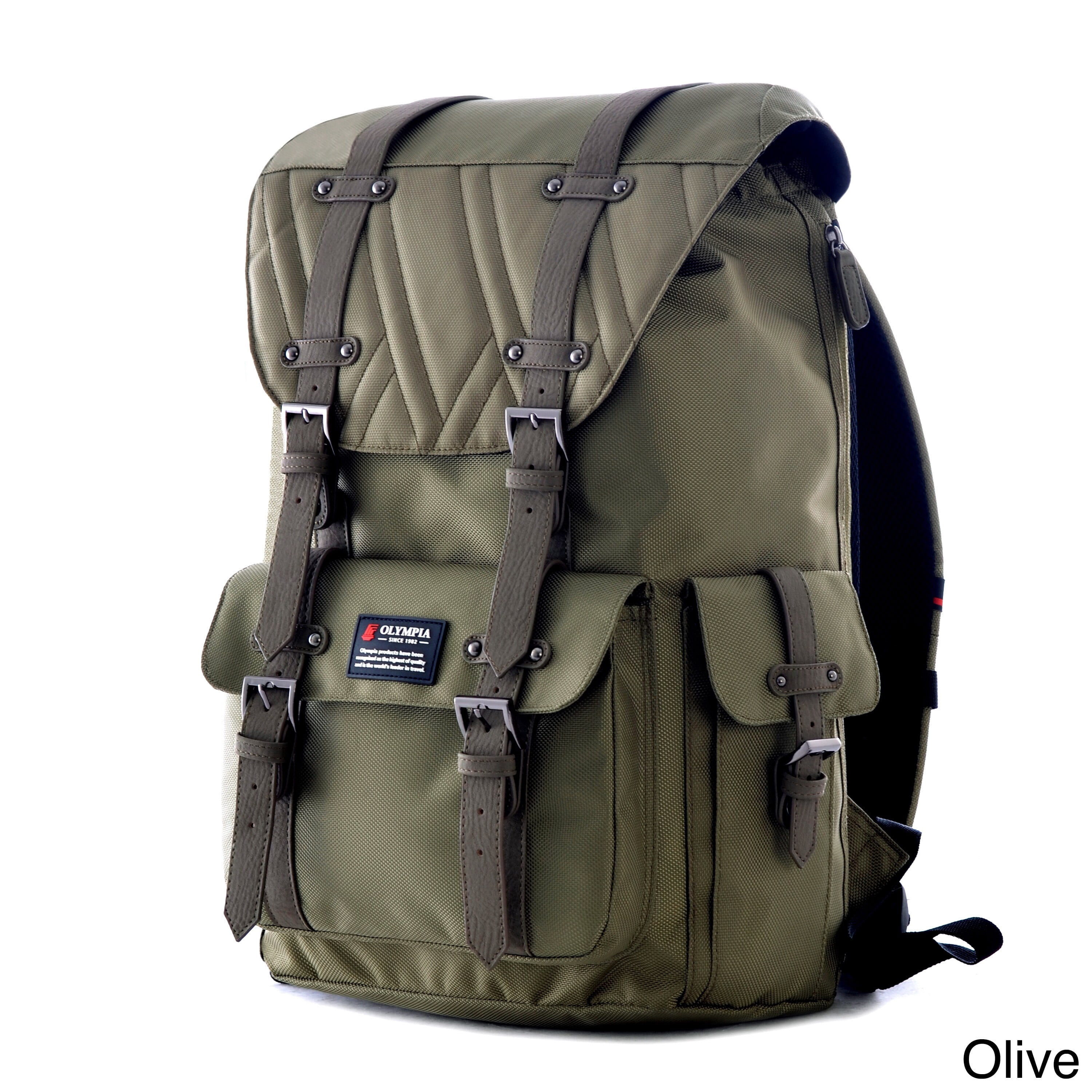 ? Olympia 18” Laptop Travel Outdoors School Backpack - Milti-color Olympia USA BP-1010-NY 18 in. Princeton Backpack, Navy  main image 4
