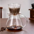 thumbnail image 6 of Basket Coffee Dripper Crystal Eye Pour Over Coffee Filter 1-2 People Acrylic Coffee Filter Cup Filter Papers Press Flat Bottom, 6 of 9