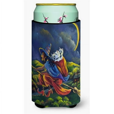 Carolines Treasures Westie Halloween Witch Tall Boy Hugger Tall Boy multicolor