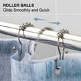 thumbnail image 4 of Siaomo Matte Nickel Stainless Steel Rustproof Shower Curtain (12 Count), 4 of 9