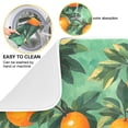 thumbnail image 3 of Yayeee Dish Drying Mat for Kitchen Counter Ultra Absorbent Easy Clean Pad 18x16", Orange Tree Pattern, 3 of 7