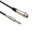 thumbnail image 3 of Cable de micrófono de 3 pines XLR hembra a 6,35 mm mono macho - Cable de extensión negro 1m, 3 of 7