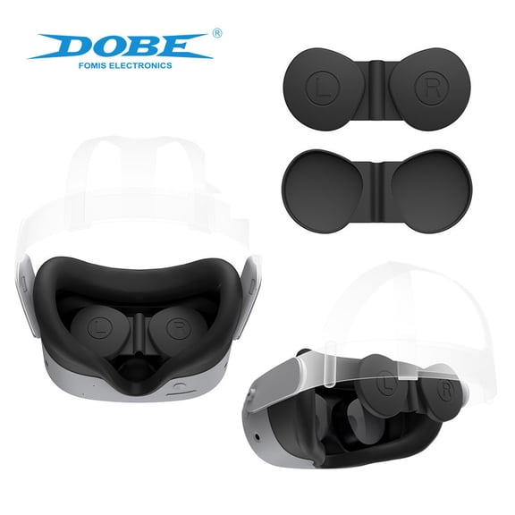 Silicone Lens Protector Cover for Meta Quest 2/3S VR Headset - Dustproof Scratch-Resistant Lens Cap, Soft Anti-Scratch Guard for VR Glasses Lenses