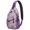 Dog Paw Print, variant on Whimsical Unicorn and Rainbow Sling Backpack, Cute Cartoon Fantasy Crossbody Bag with Galaxy Sky, Stars, Moon and Clouds