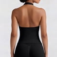 thumbnail image 4 of zbxnLI Women's Slim Yoga Tank Top Summer Fashion Solid Color Sleeveless Athletic Workout Running Tops for Womens, 4 of 7