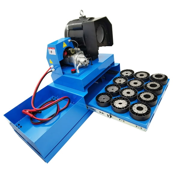 Portable Vehicle Hose Crimper Hydraulic Pipe Crimping Shrinking Machine with 13 Dies