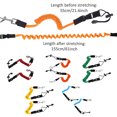thumbnail image 4 of Greeniant Pack de 2 Kayak Paddle Leash Cuerda Cuerda de seguridad elástica Deportes acuáticos Ropa Deportiva, Zapatos Azul, 4 of 6