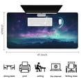 thumbnail image 5 of Blue Purple Galaxy Nebula Universe Space Gaming Mouse Mat,Rectangle 3XL Extra Large Mouse Pad 47.3 X 23.6 Inches Non-Slip Rubber Gaming Mouse Pad Office Mouse Pad for Women Men Kids, 5 of 7