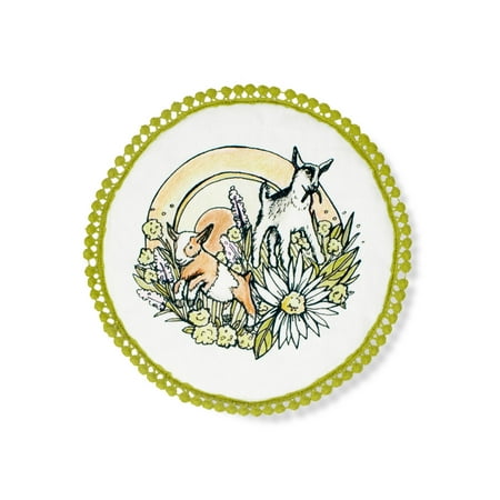 

Everything Kitchens 9 Round Pot Holder | Caprine Caper Baby Goat