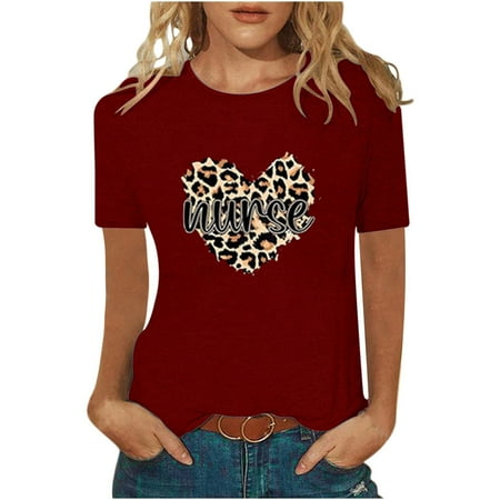 

Corset Top Long Sleeve Workout Tops for Women Women s Fashion Tops Funny Printe CasualFit Tee Shirts Blouse Print Shirt Valentines Shirts for Women Clearance 2022 White Shirts for Women Red L