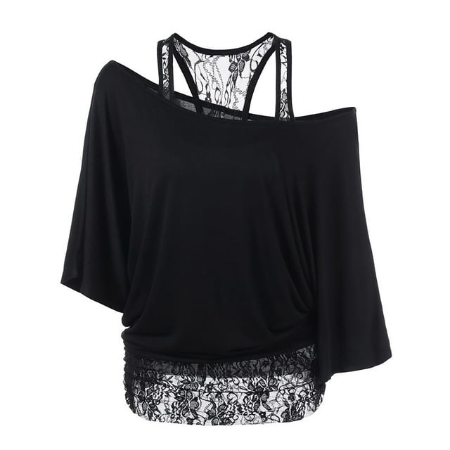 DPTALR Blouse Chemise Décontractée à Manches Longues en Dentelle pour Femmes Grande Taille