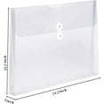 36 Packs Plastics Legal Size Filing Envelopes Clear File Folders with